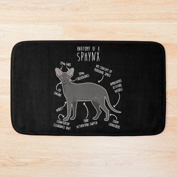 Item preview, Black Sphynx Cat Anatomy designed and sold by Clara Hollins.
