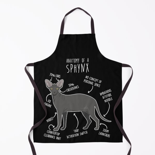 Item preview, Black Sphynx Cat Anatomy designed and sold by Clara Hollins.