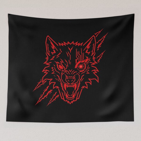 Item preview, Cyber Wolf | Futuristic Cyberpunk Wolf | Cyborg Wolf Graphic designed and sold by Neon_Ronin.
