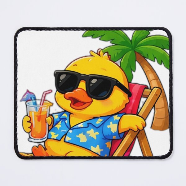 Item preview, Kawaii Beach Duck designed and sold by DailyDoodlesBySumbul.