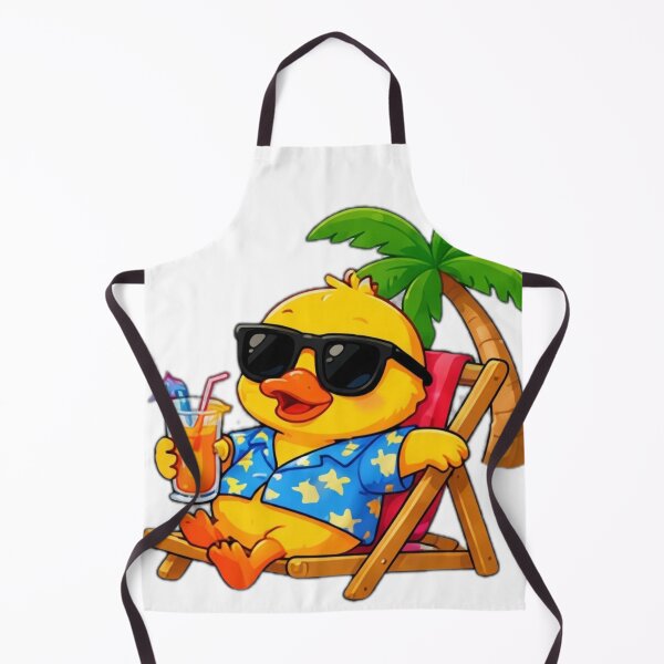 Item preview, Kawaii Beach Duck designed and sold by DailyDoodlesBySumbul.