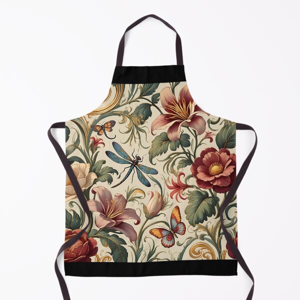 Item preview, Whimsical Art Nouveau Pattern with Dragonflies and Butterflies designed and sold by jo-e-basta.