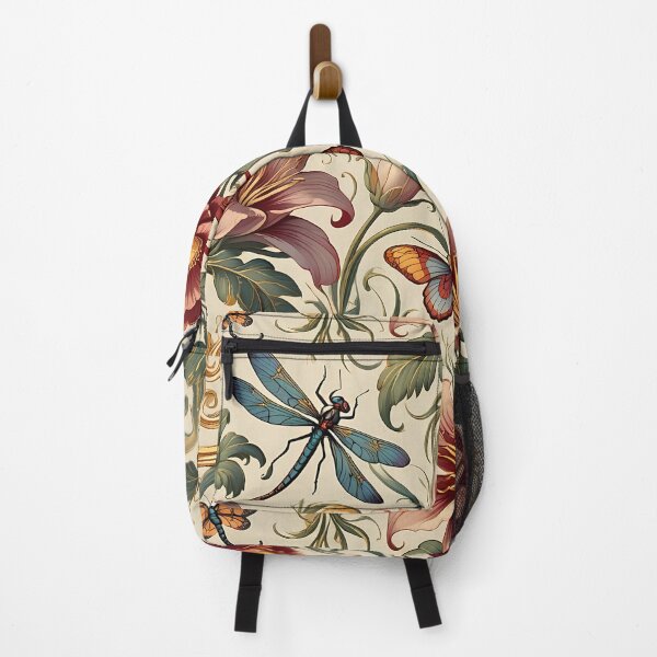 Item preview, Whimsical Art Nouveau Pattern with Dragonflies and Butterflies designed and sold by jo-e-basta.