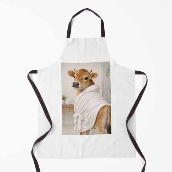 Item preview, Cozy Bathrobe Jersey Cow designed and sold by Sillytoe.