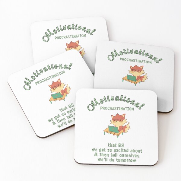 Item preview, Motivational Procrastination Fox - Funny Procrastinator Humor designed and sold by Liberty To Go.