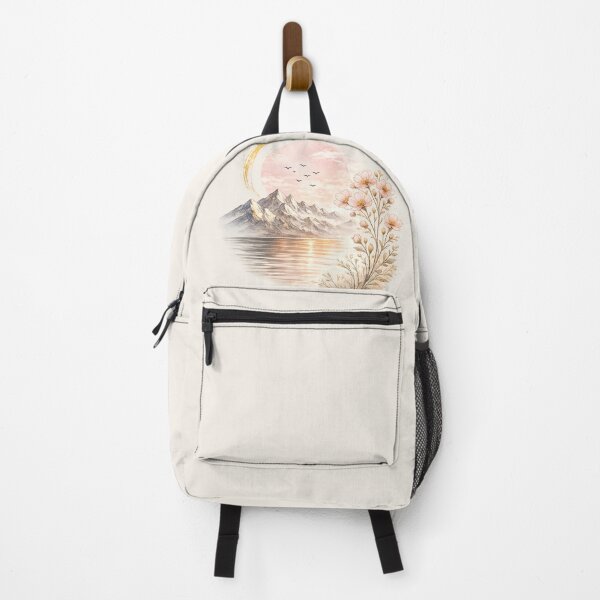 Item preview, Blush Horizons: Alpine Bloom | Botanical Mountain Watercolor designed and sold by Sanctum Icons.
