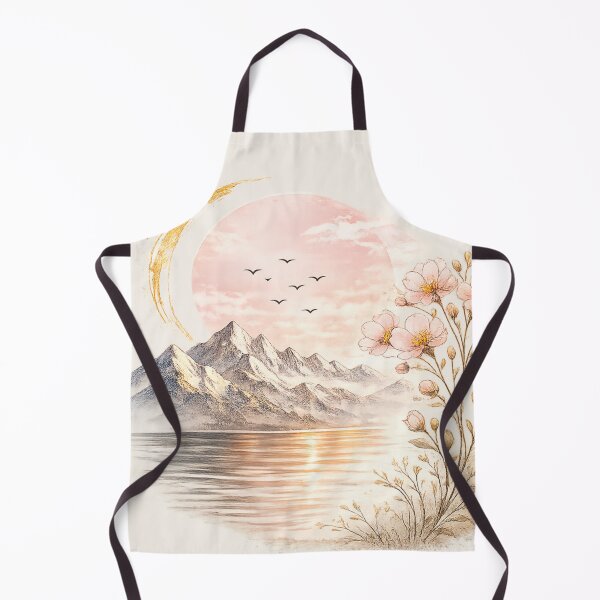Item preview, Blush Horizons: Alpine Bloom | Botanical Mountain Watercolor designed and sold by Sanctum Icons.