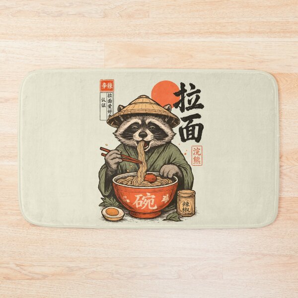 Item preview, Raccoon Eating Ramen designed and sold by Alema Art.