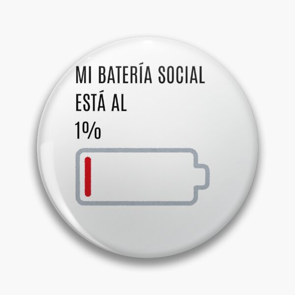 Item preview, My social battery is at 1%. designed and sold by Frasesconestilo.