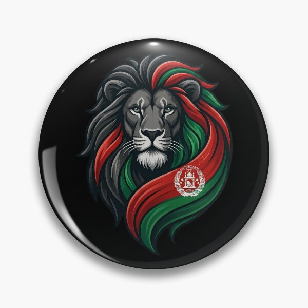 Item preview, Majestic Afghanistan Flag Lion Portrait designed and sold by k3rstman1.