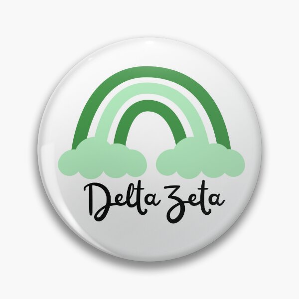 Item preview, Delta Zeta Sorority Green Monochrome Rainbow designed and sold by JaymeOctober.