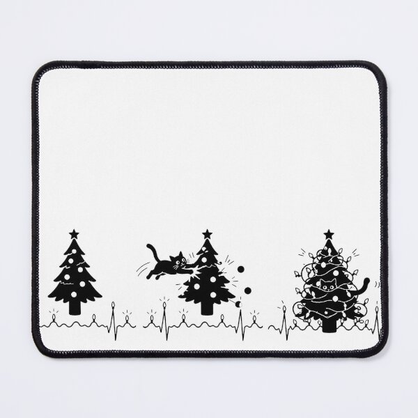 Item preview, ❤️ HEARTBEAT COLLECITON ❤️ - Heartbeat Cat - Interrupted by Christmas Tree designed and sold by WheelieGdArt.