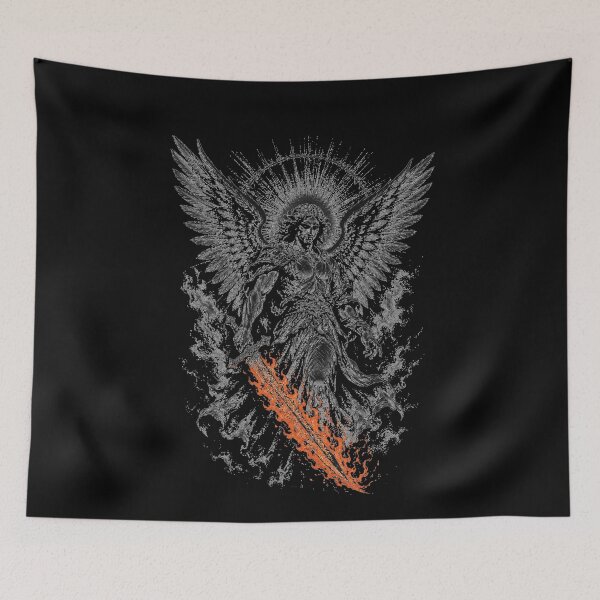 Item preview, Archangel Michael with Flaming Sword Divine Warrior designed and sold by k3rstman1.