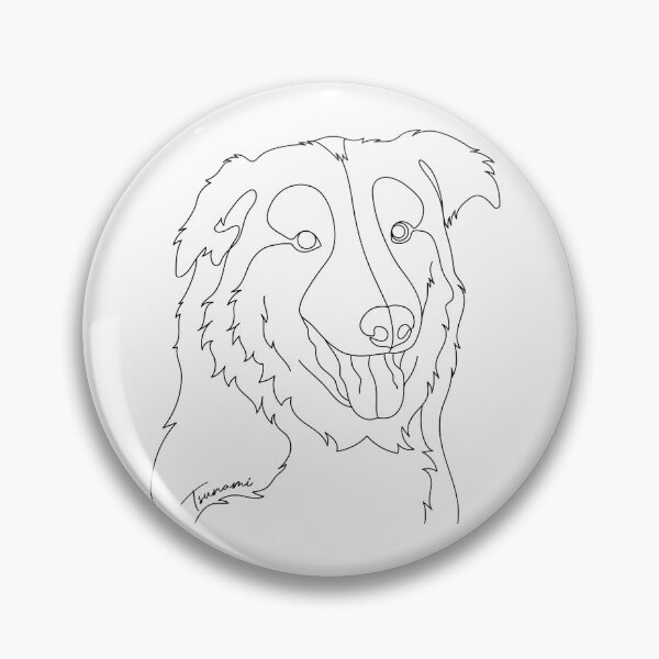 Item preview, Tsunami Rescue Dog in Line Art designed and sold by Custom Nuvola.