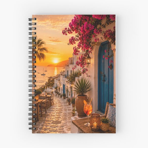 Item preview, Ibiza Sunset Café Mediterranean Escape designed and sold by piketo.