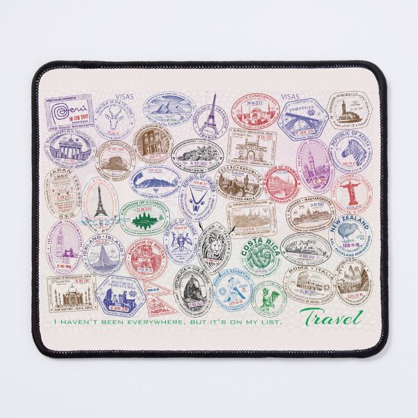 Item preview, Travel Passport Stamps - Updated Extended Version designed and sold by travelwitheric.
