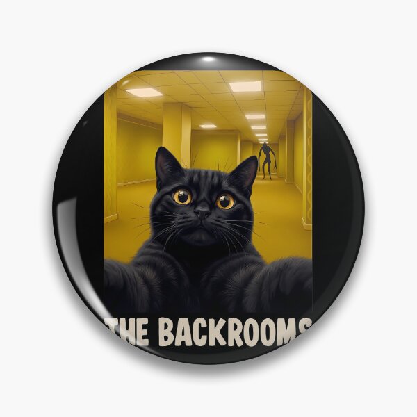 Item preview, Black Cat Selfie in The Backrooms designed and sold by k3rstman1.