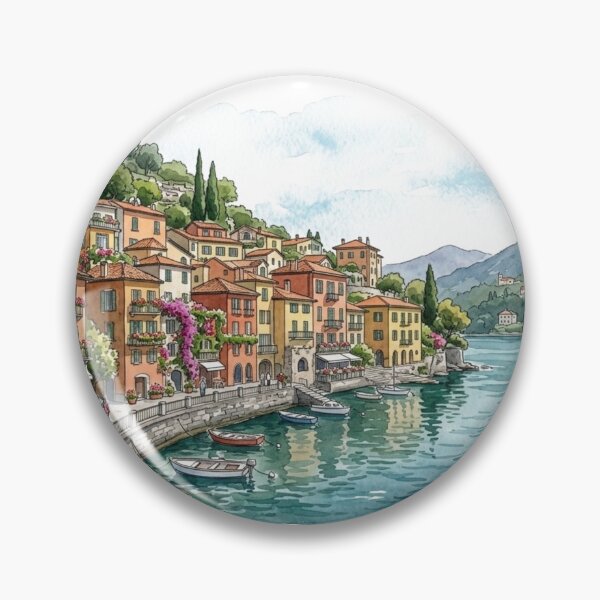 Item preview, Varenna Lake Como Italy Travel Sticker designed and sold by Mathias Yakubu Design.