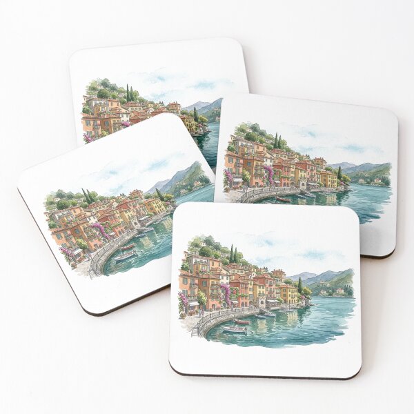 Item preview, Varenna Lake Como Italy Travel Sticker designed and sold by Mathias Yakubu Design.