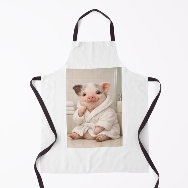 Item preview, Cozy Bathrobe Mini Pig designed and sold by Sillytoe.