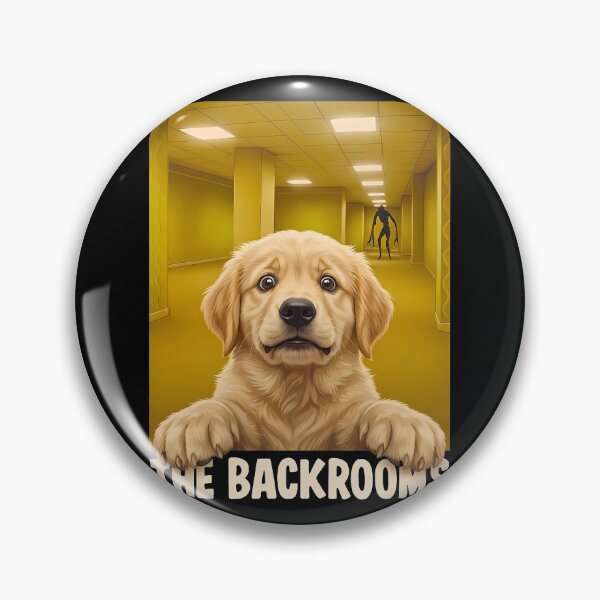 Item preview, Golden Retriever Puppy Liminal Space Backrooms Horror designed and sold by k3rstman1.