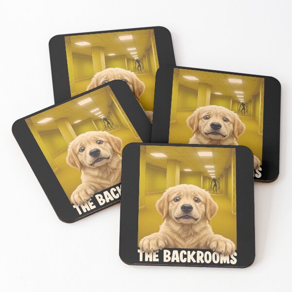 Item preview, Golden Retriever Puppy Liminal Space Backrooms Horror designed and sold by k3rstman1.