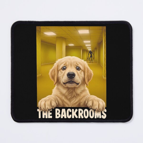 Item preview, Golden Retriever Puppy Liminal Space Backrooms Horror designed and sold by k3rstman1.