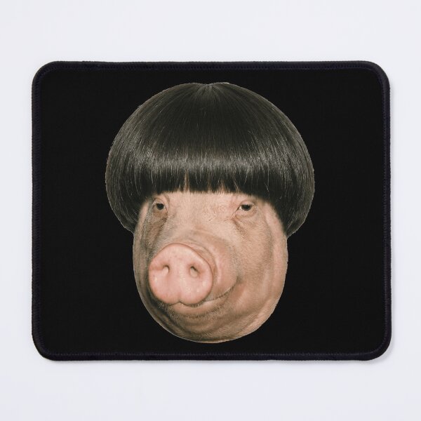 Item preview, Funny Pig with Bowl Cut Hairstyle designed and sold by k3rstman1.