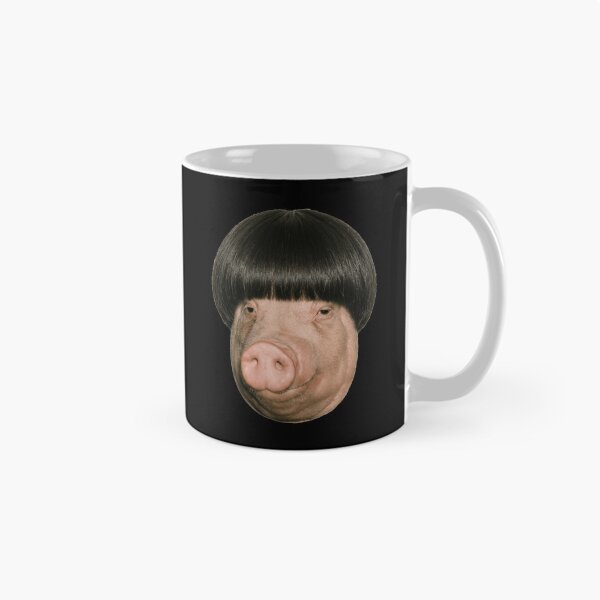Item preview, Funny Pig with Bowl Cut Hairstyle designed and sold by k3rstman1.