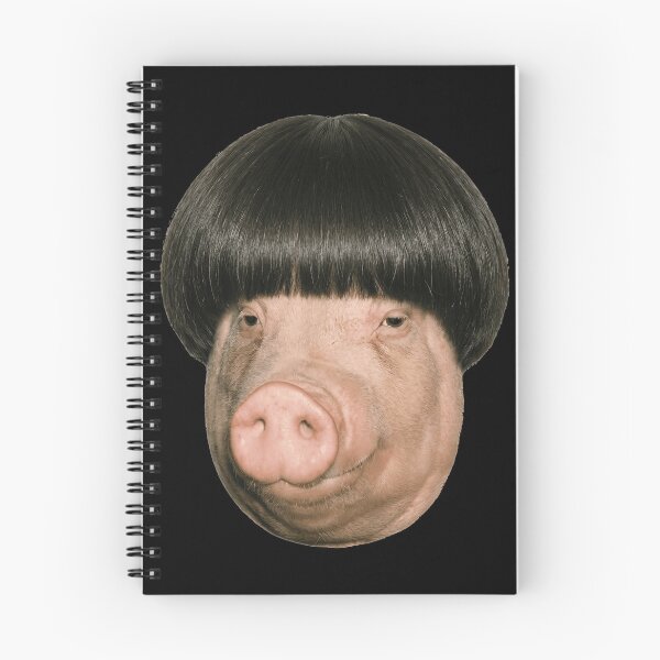 Item preview, Funny Pig with Bowl Cut Hairstyle designed and sold by k3rstman1.