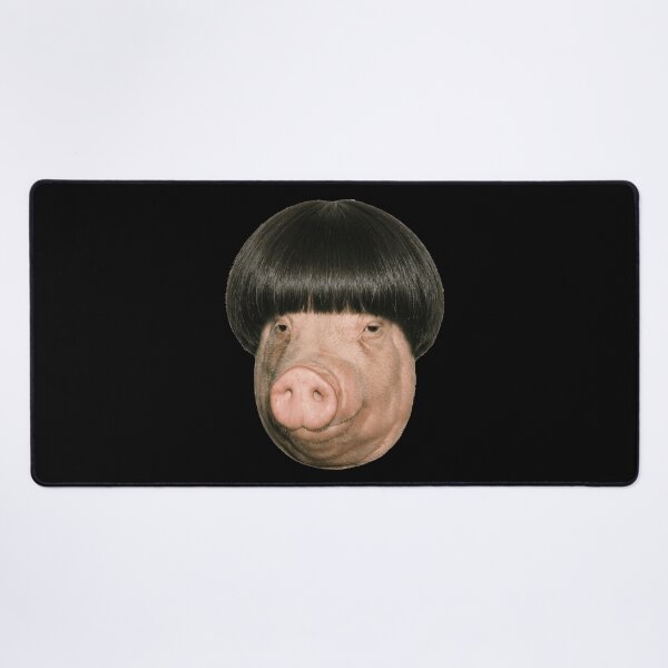 Item preview, Funny Pig with Bowl Cut Hairstyle designed and sold by k3rstman1.