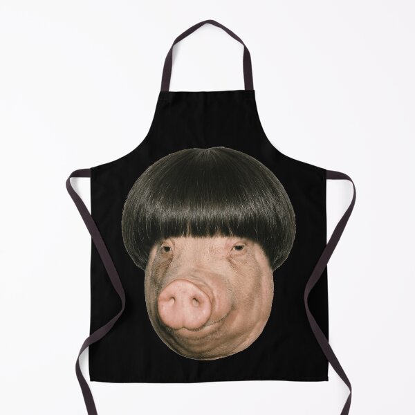 Item preview, Funny Pig with Bowl Cut Hairstyle designed and sold by k3rstman1.