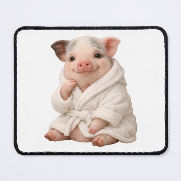 Item preview, Bathrobe Mini Pig designed and sold by Sillytoe.