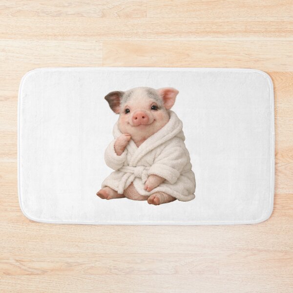 Item preview, Bathrobe Mini Pig designed and sold by Sillytoe.
