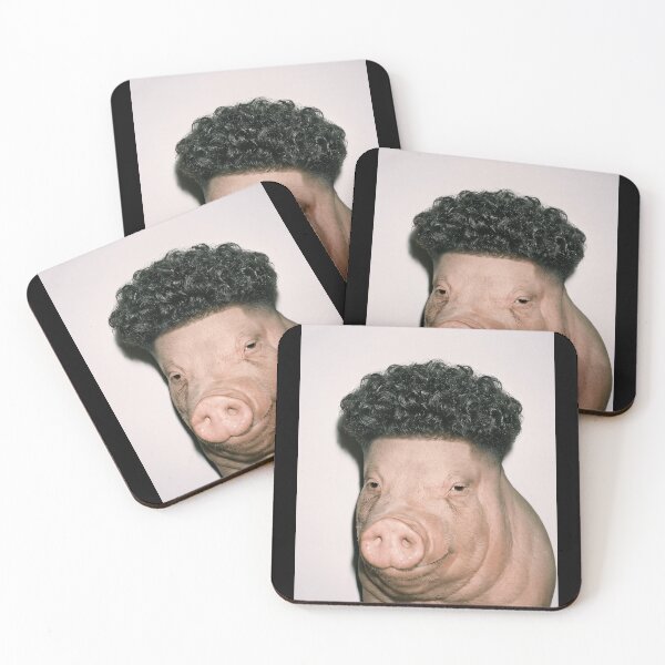 Item preview, Funny Pig Broccoli Cut Fade Haircut designed and sold by k3rstman1.