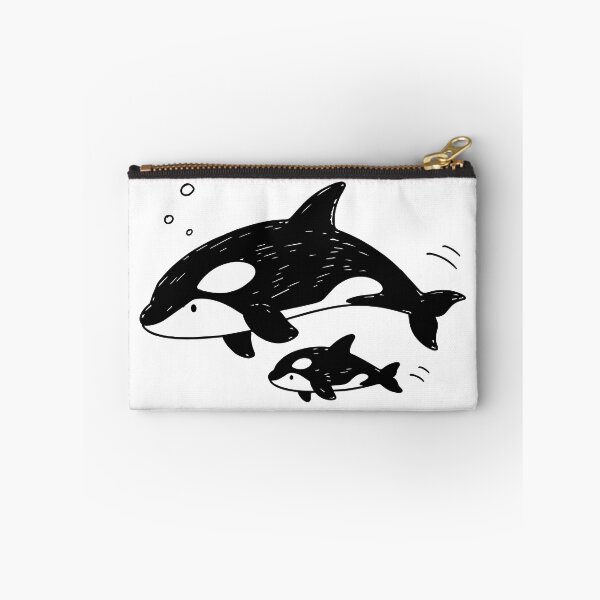 Item preview, Orca Mother and Calf — Killer Whale Family Art Tee designed and sold by medicalkinoko.