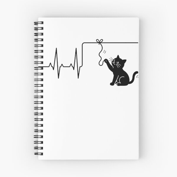 Item preview, ❤️ HEARTBEAT COLLECITON ❤️ - Heartbeat Cat - Interrupted by Dangling String designed and sold by WheelieGdArt.