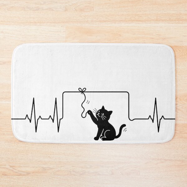 Item preview, ❤️ HEARTBEAT COLLECITON ❤️ - Heartbeat Cat - Interrupted by Dangling String designed and sold by WheelieGdArt.