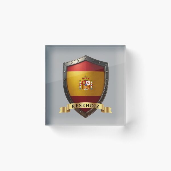Item preview, Resendiz Spanish Heritage Crest Shield designed and sold by Highlandkings.