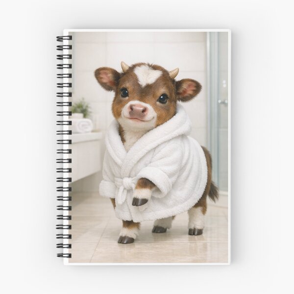 Item preview, Cozy Bathrobe Miniature Cow designed and sold by Sillytoe.