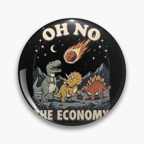 Item preview, Funny Dinosaur Meteor Oh No The Economy designed and sold by k3rstman1.