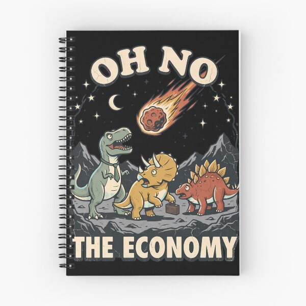 Item preview, Funny Dinosaur Meteor Oh No The Economy designed and sold by k3rstman1.