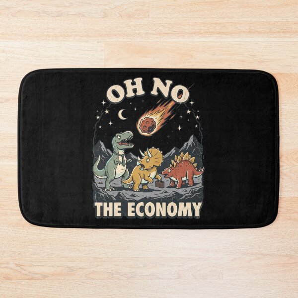 Item preview, Funny Dinosaur Meteor Oh No The Economy designed and sold by k3rstman1.