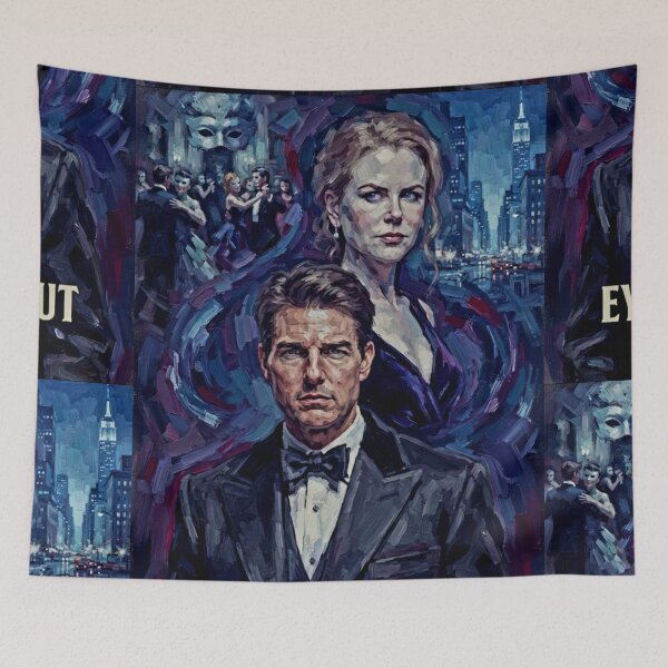 Item preview, Eyes Wide Shut Retro Neo-Noir Thriller Tribute Art Poster designed and sold by Art's Diner.