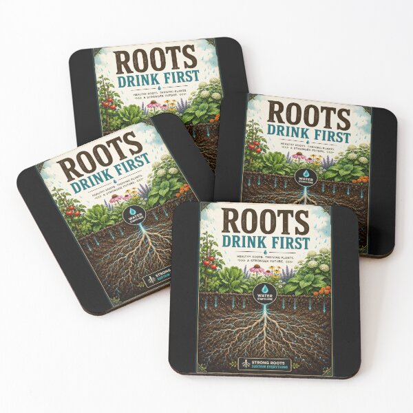 Item preview, Roots Drink First Healthy Garden Poster designed and sold by Sketchlegacy.