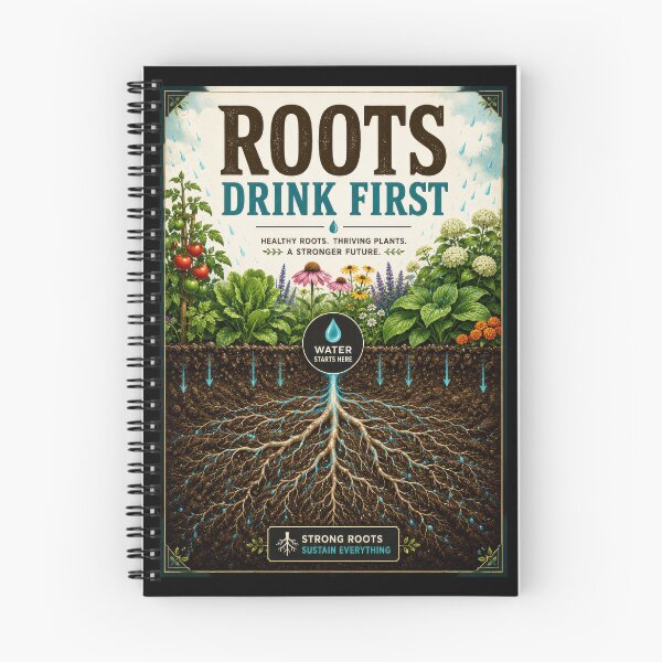 Item preview, Roots Drink First Healthy Garden Poster designed and sold by Sketchlegacy.