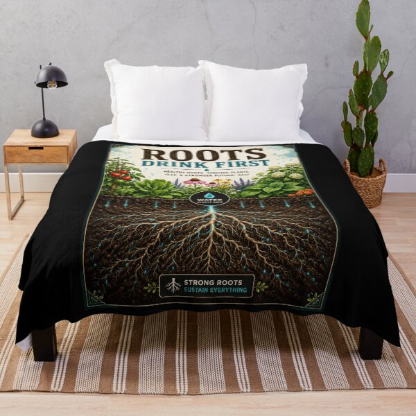 Item preview, Roots Drink First Healthy Garden Poster designed and sold by Sketchlegacy.