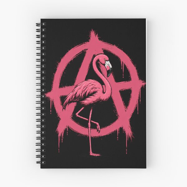 Item preview, Pink Flamingo Anarchy Symbol Street Art Grunge designed and sold by k3rstman1.