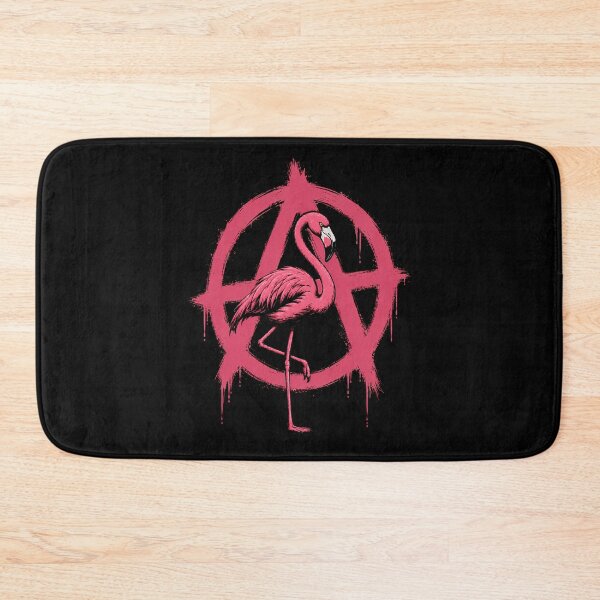 Item preview, Pink Flamingo Anarchy Symbol Street Art Grunge designed and sold by k3rstman1.