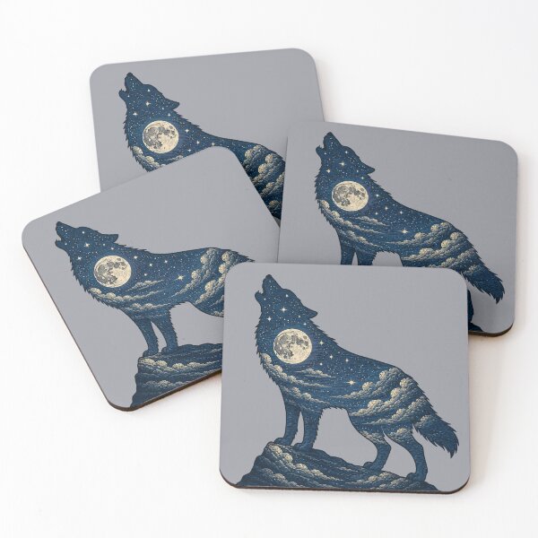 Item preview, Howling Wolf - Arctic - Mountain - Wildlife designed and sold by krewyork.